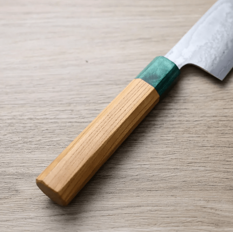 黑崎真 木靈 牛刀 210mm<br>VG10Ｗ鋼 大馬士革