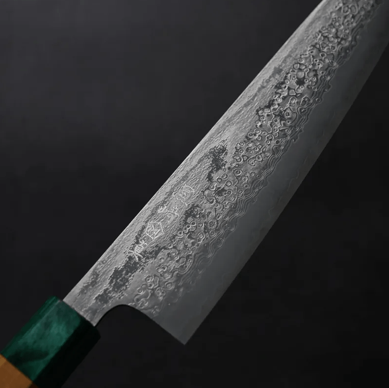 黑崎真 木靈 牛刀 210mm<br>VG10Ｗ鋼 大馬士革