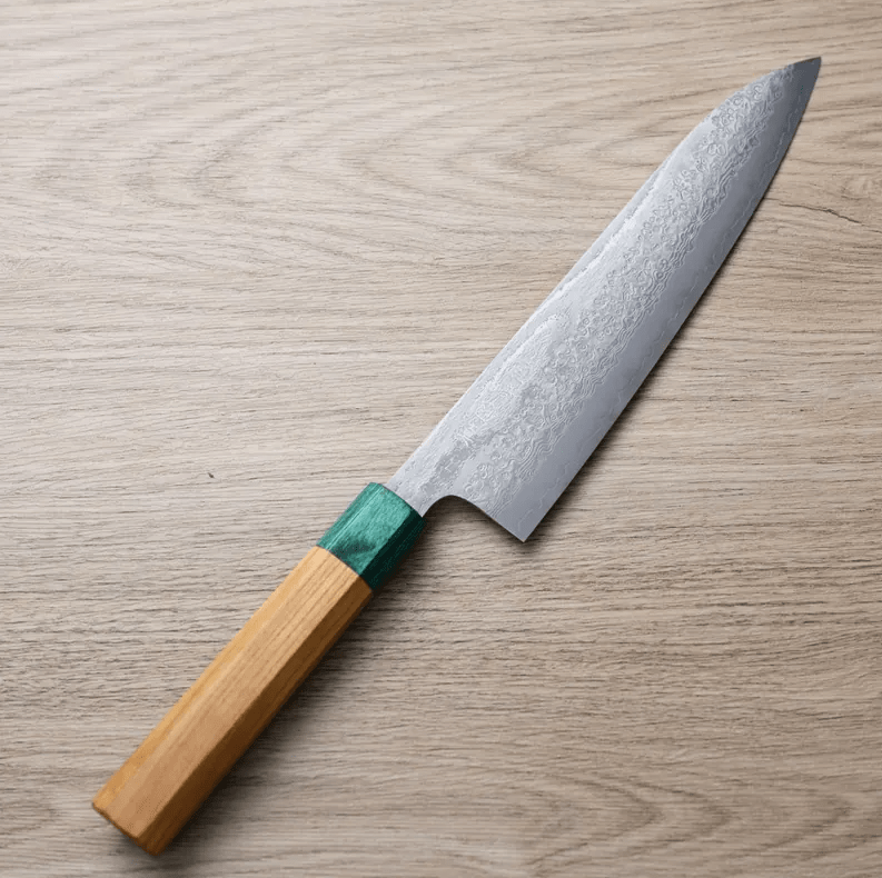 黑崎真 木靈 牛刀 210mm<br>VG10Ｗ鋼 大馬士革