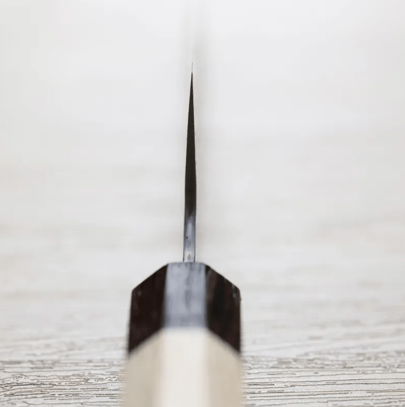 二唐刃物 牛刀 210mm VG10鋼 磨鎚目 (11) 二唐刃物 牛刀 210mm VG10鋼 磨鎚目