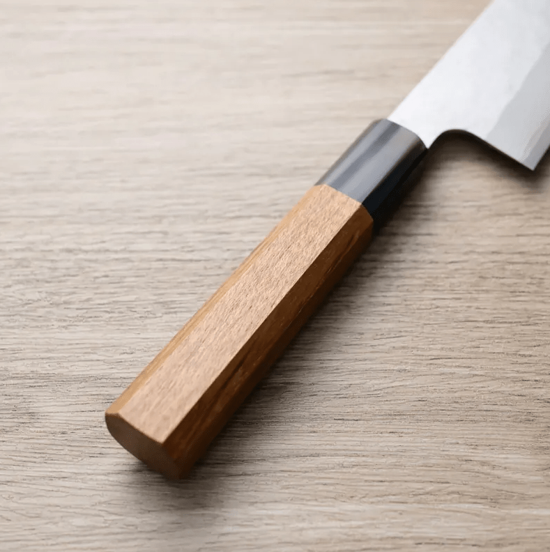 二唐刃物 牛刀 210mm VG10鋼 磨鎚目 (9) 二唐刃物 牛刀 210mm VG10鋼 磨鎚目