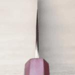 初心x吉金刃物 切付牛刀 <br>210mm 白紙鋼 黑梨地