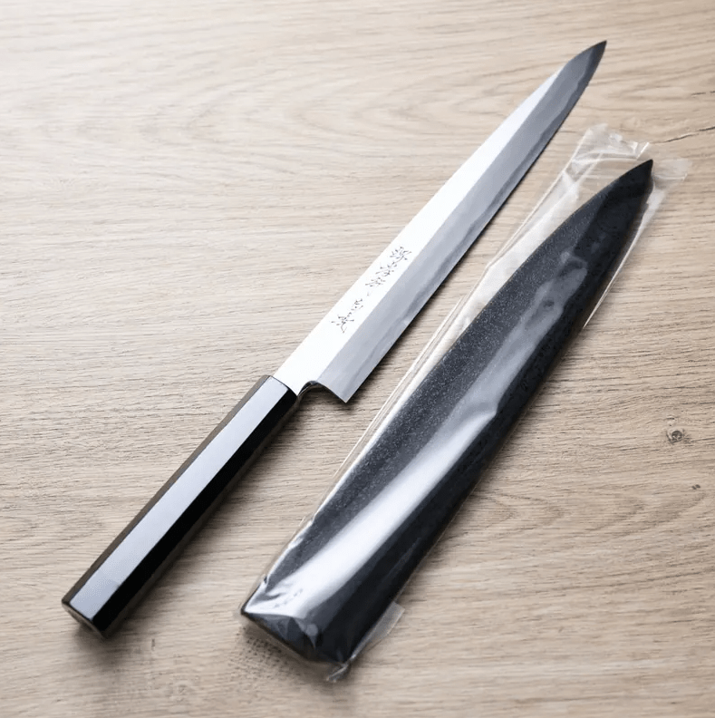 堺孝行 白虎 正夫柳刃 270mm <br>白紙1號鋼/付黑石目鞘