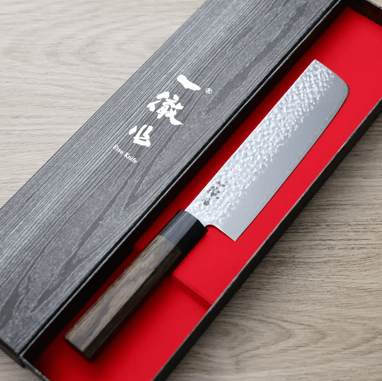 一徹 菜切 150mm VG10鋼 33層鎚目大馬士革