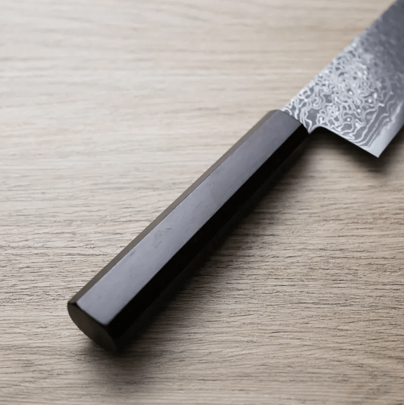 初心 流冰 文化 180mm<br>SG2鋼 黑染大馬士革