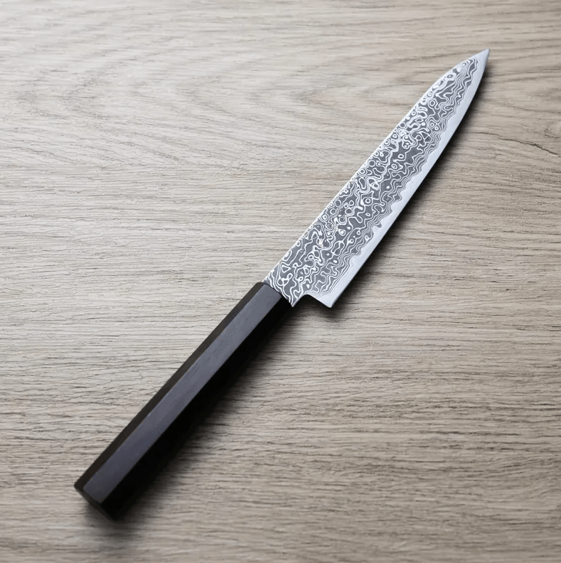 初心 流冰 蔬果 150mm<br>SG2鋼 黑染大馬士革