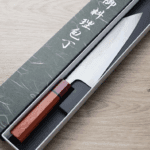 初心x吉金刃物 切付牛刀<br>210mm SKD高速鋼 梨地