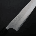 加藤義実 牛刀 210mm<br>青紙超級鋼 梨地