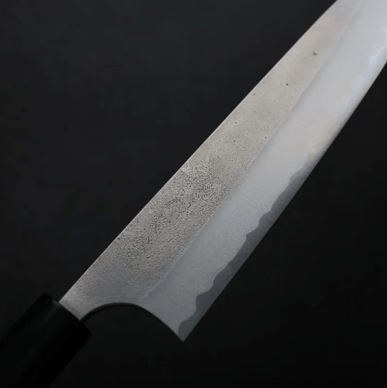 加藤義実 牛刀 210mm<br>青紙超級鋼 梨地