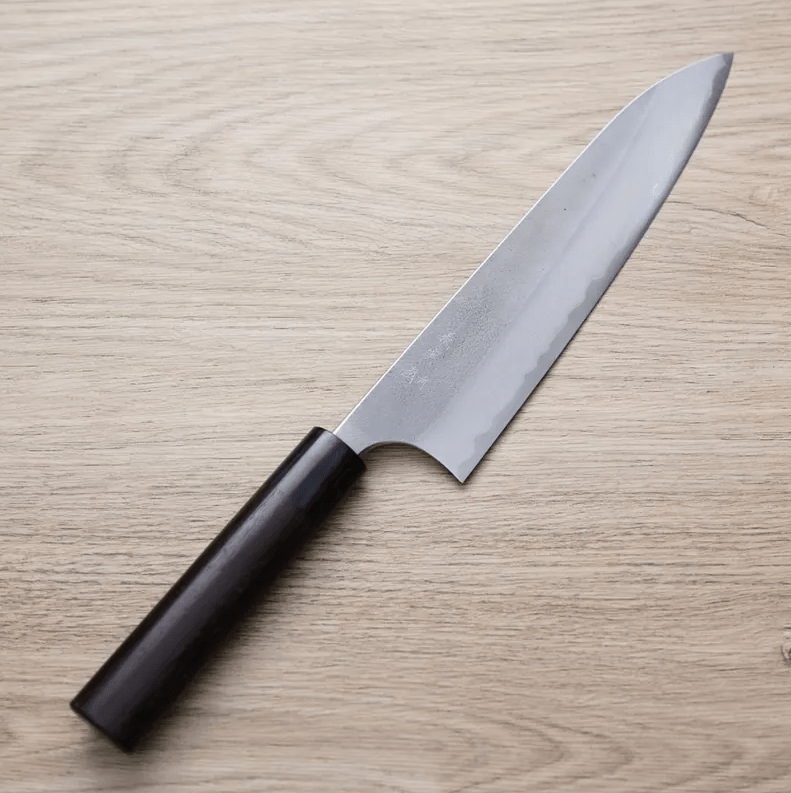 加藤義実 牛刀 210mm<br>青紙超級鋼 梨地