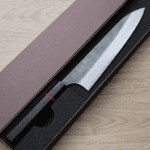 加藤義実 牛刀 210mm <br>青紙超級鋼 黑打梨地