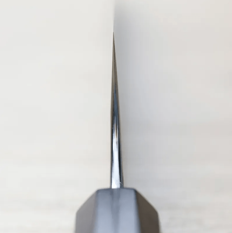 加藤義実 牛刀 210mm <br>青紙超級鋼 黑打梨地