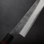 加藤義実 牛刀 210mm <br>青紙超級鋼 黑打梨地