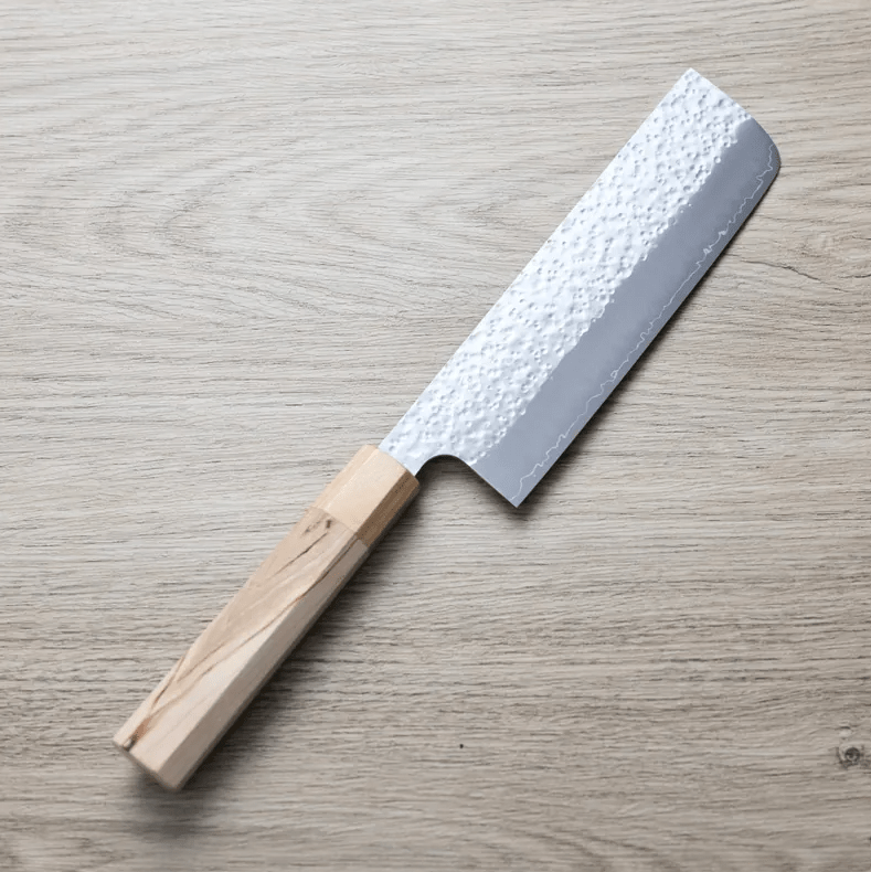 黑崎真 菜切 170mm SG2粉末鋼 櫻花鎚目