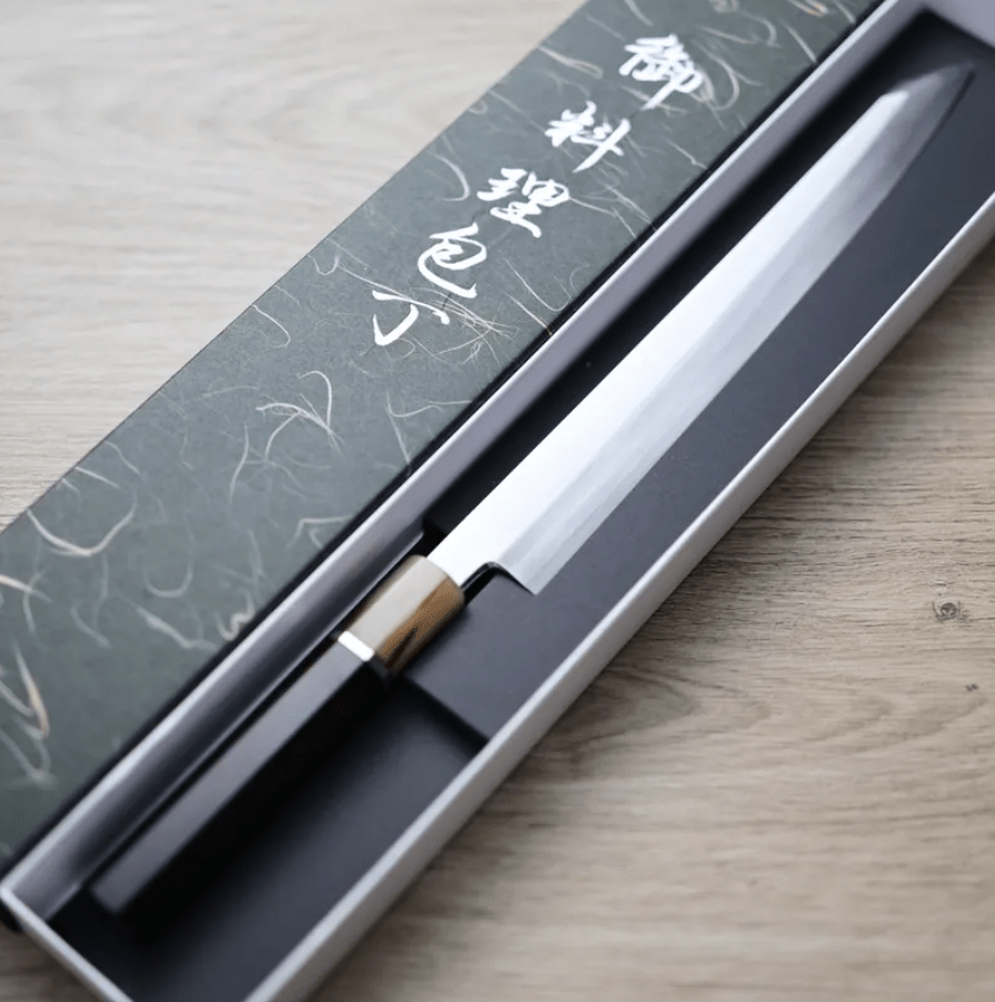 中川打刃物 切付柳刃 270mm 銀三鋼 鏡面 (7) 中川打刃物 切付柳刃 270mm<br>銀三鋼 鏡面