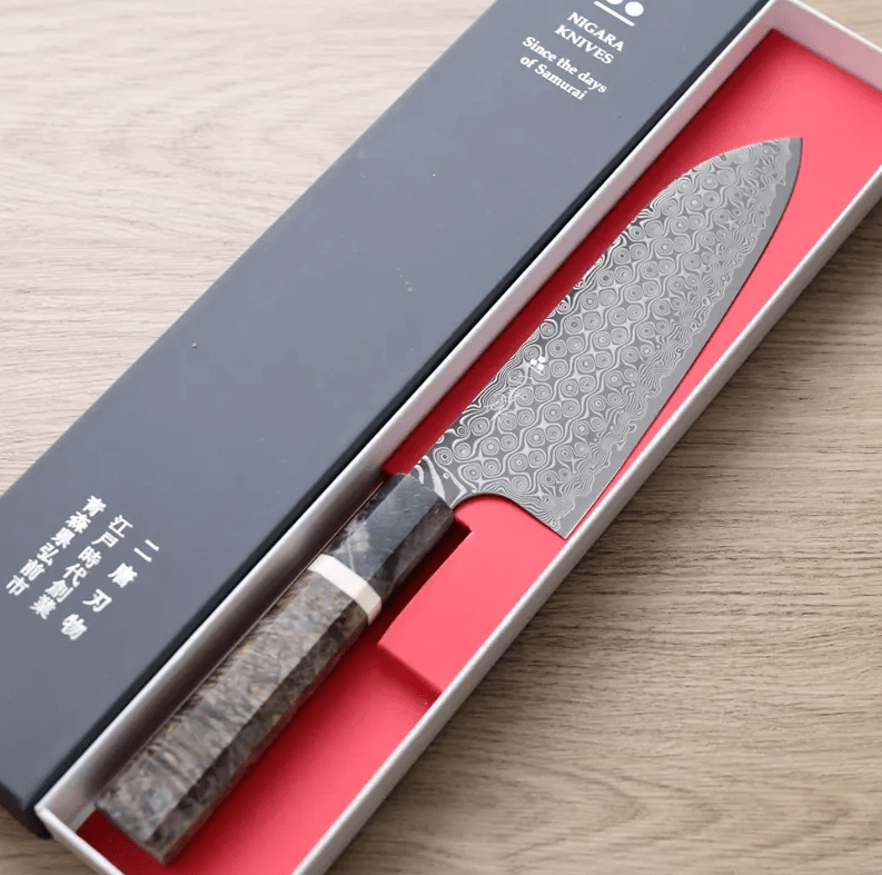 二唐刃物 三德 180mm SG2粉末HSS鋼 暗紋 (2) 二唐刃物 三德 180mm <br>SG2粉末HSS鋼 暗紋