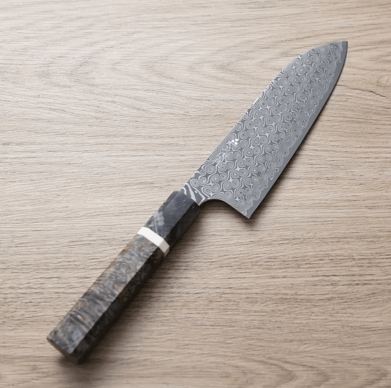 二唐刃物 三德 180mm SG2粉末HSS鋼 暗紋 二唐刃物 三德 180mm <br>SG2粉末HSS鋼 暗紋