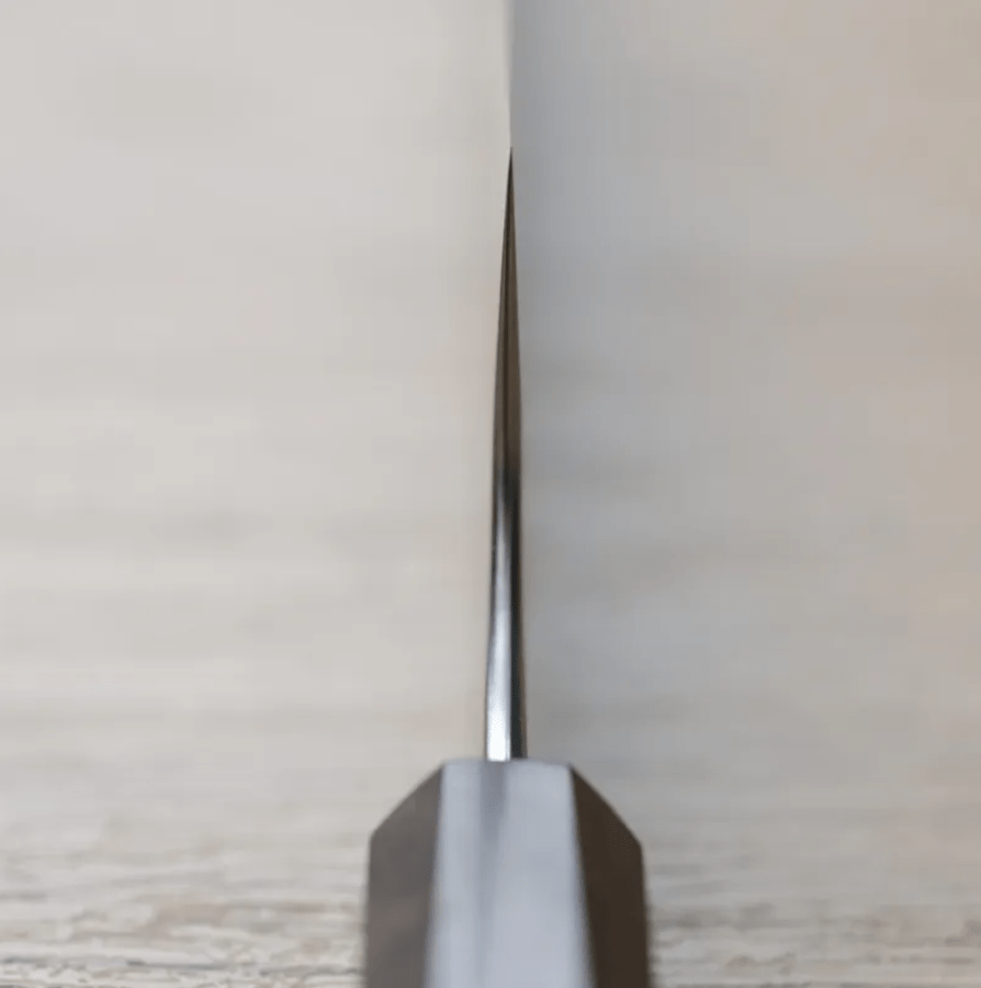 加藤義実 牛刀 240mm 青紙超級鋼 黑打梨地 (3) 加藤義実 牛刀 240mm <br>青紙超級鋼 黑打梨地