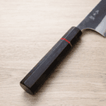 加藤義実 牛刀 240mm 青紙超級鋼 黑打梨地 (6) 加藤義実 牛刀 240mm <br>青紙超級鋼 黑打梨地