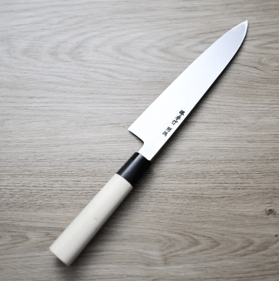 堺孝行 特上 單刃牛刀 210mm 白二鋼 (3) 堺孝行 特上 單刃牛刀<br>210mm 白二鋼