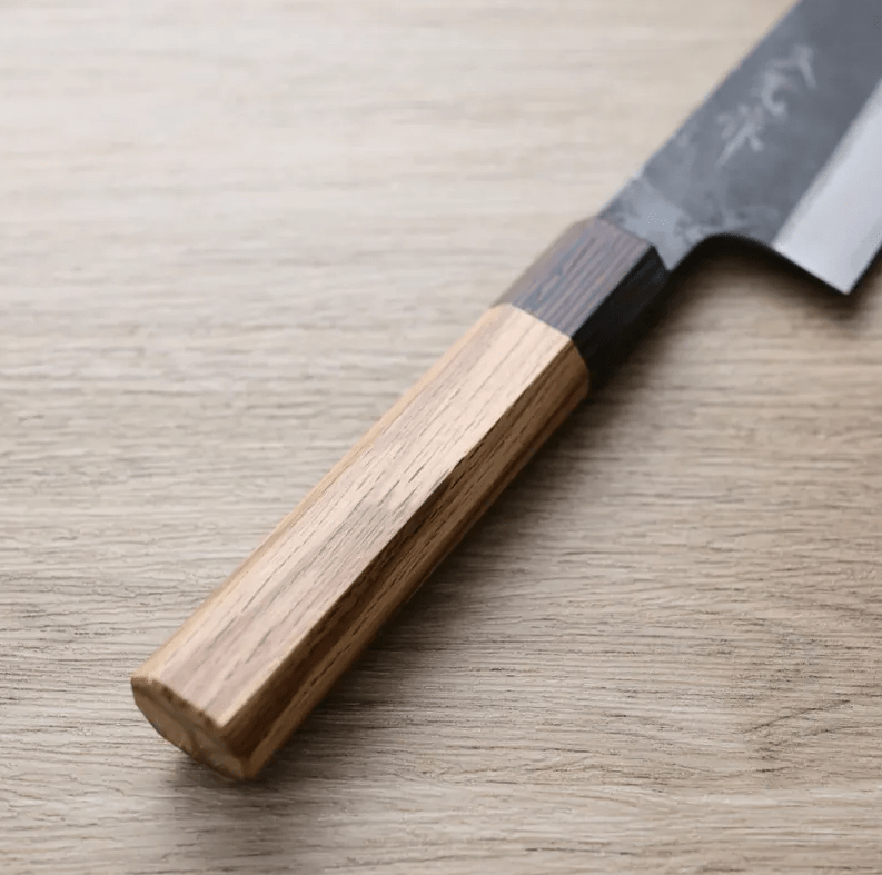 森平 久元 牛刀 240mm<br>白二鋼 黑打