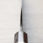 森平 久元 牛刀 240mm<br>白二鋼 黑打