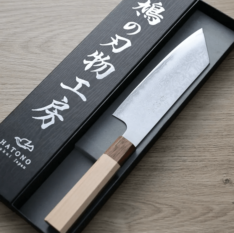 鳩野憲志朗 文化 170mm 銀三鋼 大馬士革