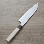 鳩野憲志朗 牛刀 210mm<br>銀三鋼 大馬士革