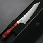 龍泉刃物 紅蓮緋龍 牛刀 210mm SG Strix <br> 63層鎳染大馬士革