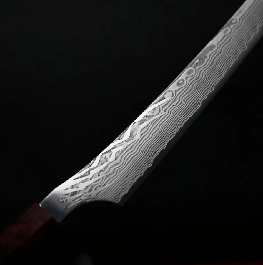 龍泉刃物 紅蓮緋龍 筋引 260mm SG Strix 63層鎳染大馬士革 (5) 龍泉刃物 紅蓮緋龍 筋引 260mm SG Strix <br>63層鎳染大馬士革