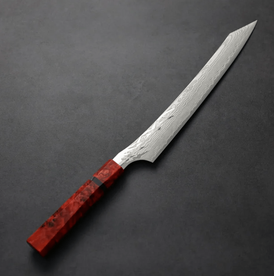 龍泉刃物 紅蓮緋龍 筋引 260mm SG Strix 63層鎳染大馬士革 龍泉刃物 紅蓮緋龍 筋引 260mm SG Strix <br>63層鎳染大馬士革