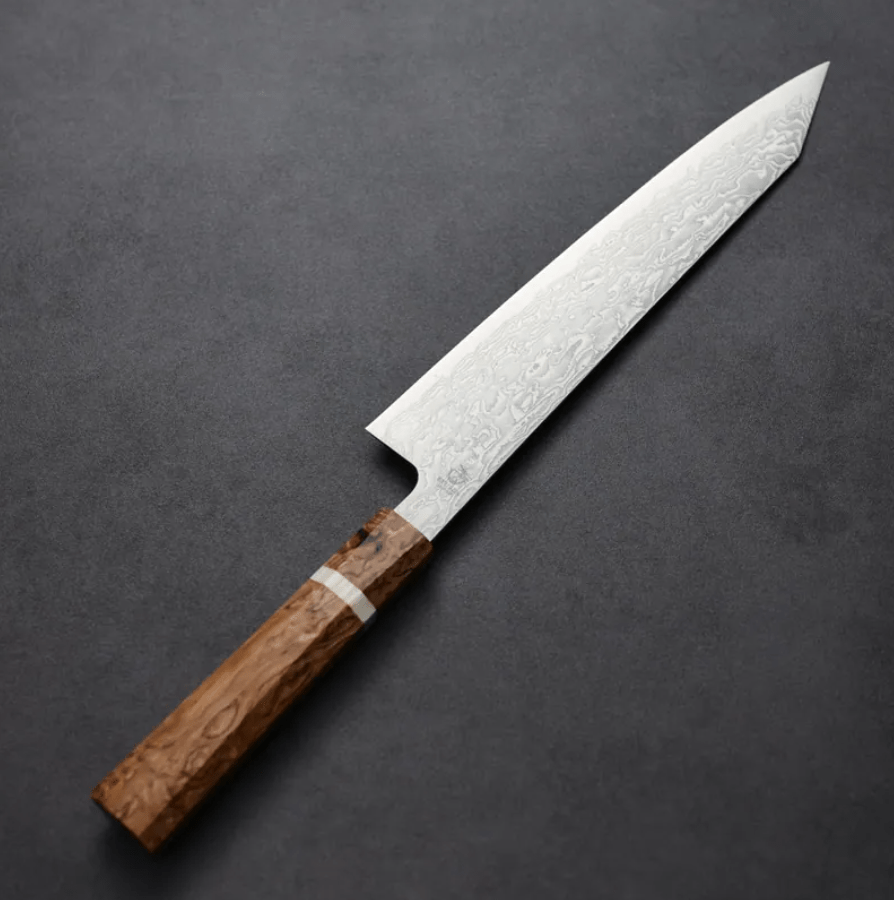 龍泉刃物 風格龍 改 牛刀 240mm ATS314鋼 63層大馬士革 (3) 龍泉刃物 風格龍 改 牛刀<br>240mm ATS314鋼 63層大馬士革