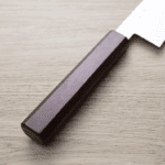 佐海 三德 170mm VG10鋼<br>鎚目大馬士革 紅柄