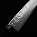 佐海 三德 170mm VG10鋼<br>鎚目大馬士革 紅柄