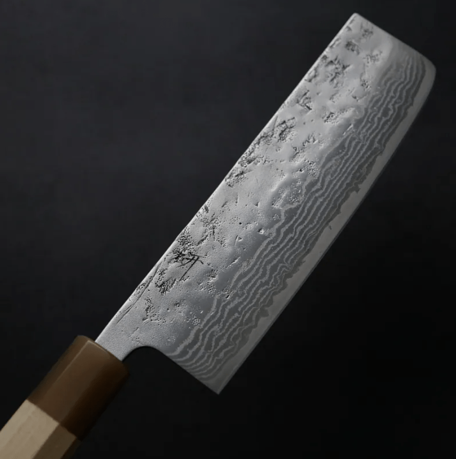 作SAKU 研 菜切 165mm 瑞典鋼 和紙地 大馬士革 (5) 作SAKU 研 菜切 165mm<br>瑞典鋼 和紙地 大馬士革