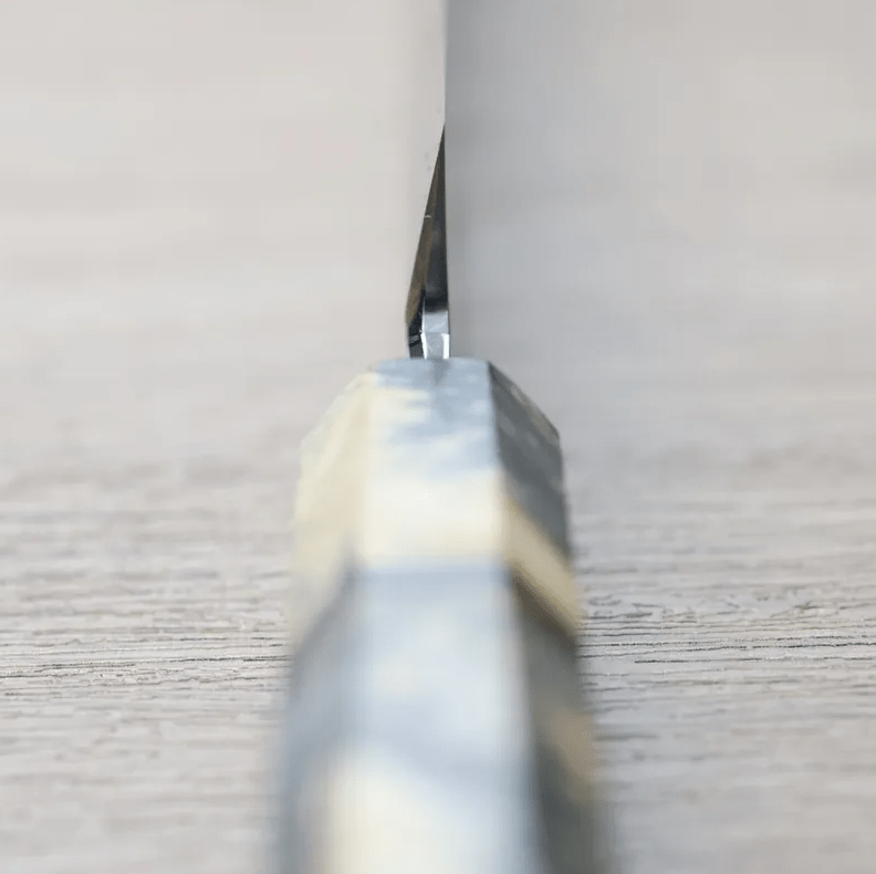 山脇刃物/鄉右馬允義弘 切付柳刃<br>300mm 銀三綱 鏡面血流