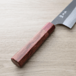 加藤義実 切付牛刀 210mm 青紙超級鋼 黑打墨流