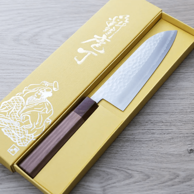 增谷訓生 三德刀 170mm VG10鋼 刻流 和柄 (3) 增谷訓生 三德刀 170mm VG10鋼 刻流 和柄