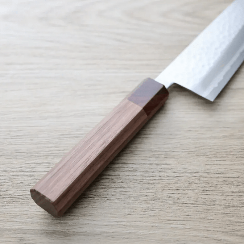 增谷訓生 三德刀 170mm VG10鋼 刻流 和柄 (4) 增谷訓生 三德刀 170mm VG10鋼 刻流 和柄