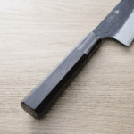 二唐刃物 三德 180mm<br>SG2粉末HSS鋼 黑打鎚目