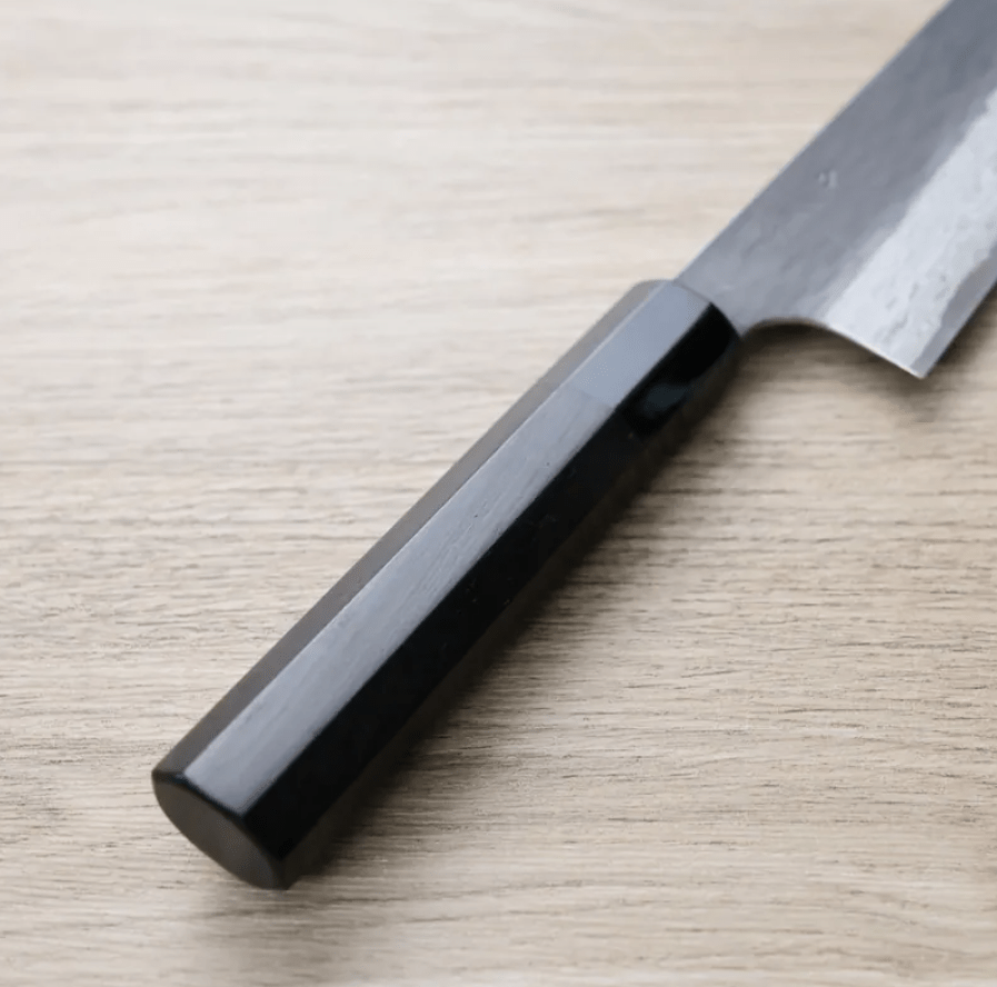 二唐刃物 牛刀 210mm VG Xeos鋼 黑打鎚目大馬士革 (3) 二唐刃物 牛刀 210mm VG Xeos鋼 <br>黑打鎚目大馬士革