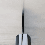 二唐刃物 菜切 180mm <br>SG2粉末HSS鋼 黑打鎚目