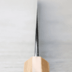 加藤義實 V鎚目 文化 170mm 青紙超級鋼 黑打 (4) 加藤義實 V鎚目 文化 170mm 青紙超級鋼 黑打