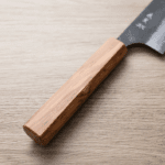 加藤義實 文化刀 170mm 青紙超級鋼 黑打墨流