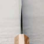 加藤義實 文化刀 170mm 青紙超級鋼 黑打墨流