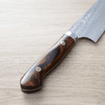 加藤義實 水波 切付牛刀 210mm<br>SG2粉末HSS鋼 沙漠鐵木