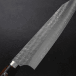 加藤義實 水波 切付牛刀 210mm<br>SG2粉末HSS鋼 沙漠鐵木