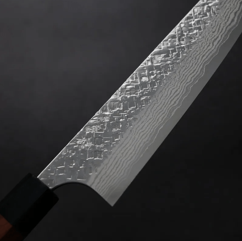 加藤義實 牛刀 210mm VG10鋼<br>鍛造/大馬士革