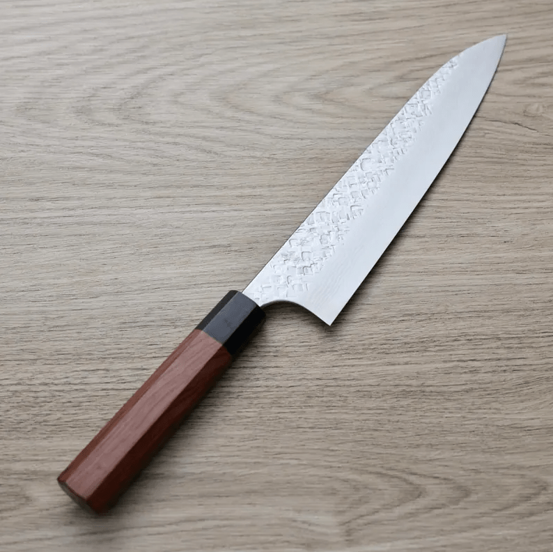 加藤義實 牛刀 210mm VG10鋼<br>鍛造/大馬士革