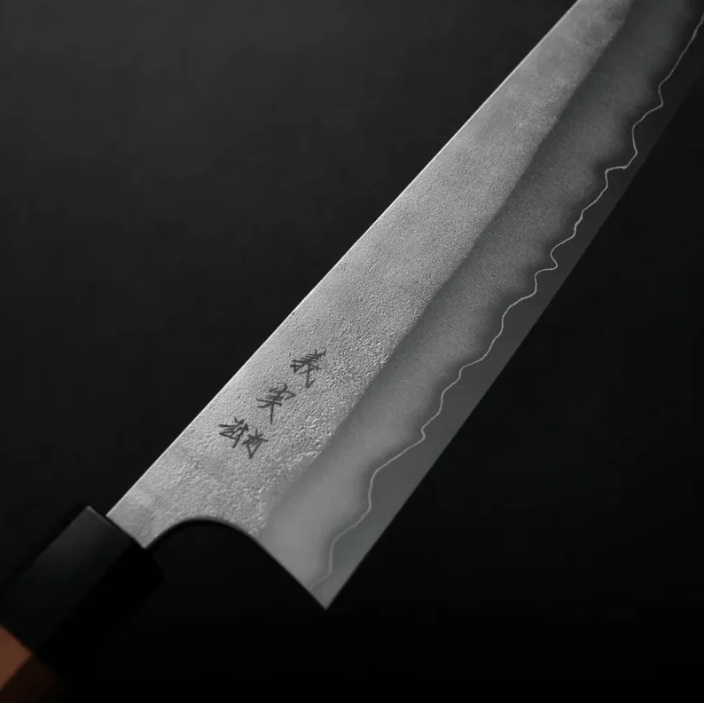 加藤義實 牛刀 240mm 銀三鋼<br>鍛造/梨地